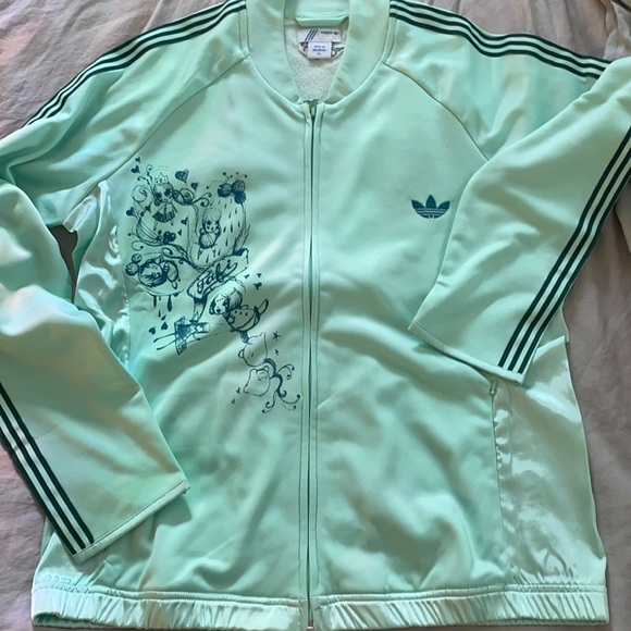 Fafi x adidas 2006 vintage track jacket mint green
